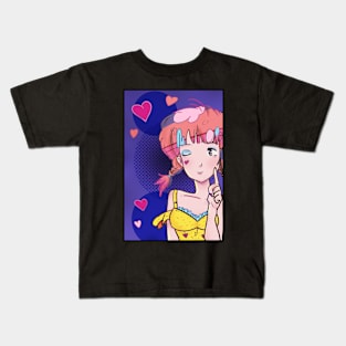 Retro Lofi Otaku -Nostalgia Kids T-Shirt